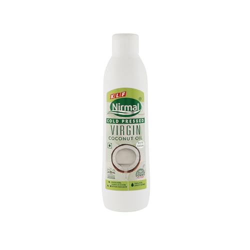 Image of KLF Nirmal Cold Pressed Virgin Coconut Oil, 250 ml, Great for Skin Care & Hair Care | Natural & Edible