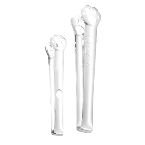 MOTHNUR 4pezzi Pinze Per Dessert Multifunzionali Acciaio Inossidabile Con Design Cartone Pinze Per Pane e Buffet Utensili Da Cucina Pratici Per Servire Cibo