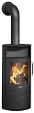 Justus Island 5 2.0 Kaminofen Stahl Schwarz, Verkleidung:Stahl Schwarz