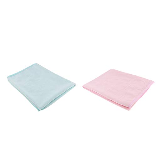 2 Pack Waterproof Washable Reusable Super Absorbent Incontinence Bed Pad Underpad Wetting Mattress Protector for Adult Kids Baby Senior Elderly