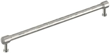 Signature Hardware 954061-18 Lazzara 18 Inch Center to Center Hammered Appliance Pull - Satin Nickel