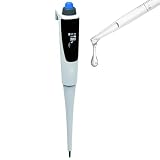 BEESOM Nkanalige einstellbare Lautstärke,Elektronische Pipette, Pipette, Automatische Spitze Pipeta De Laboratorio Labor,mit Pipettier- und Mischfunktionen 0.5to10µL