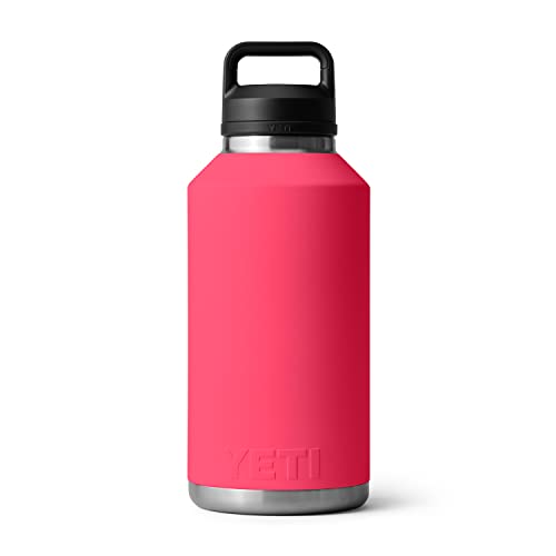 YETI Rambler 64 oz Bottle, Vacuum Insulated, Leakproof, Stainless Steel with Chug Cap, Bimini Pink