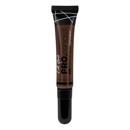 Image of L.A Girl- Hd Pro Full Natural Coverage Liquid Conceal -Truffle Shade with Soft Brush Tip for Easy Application, Crease Resistant, Blendable & Buildable Formula Concealer (Pack of 1) 8 g