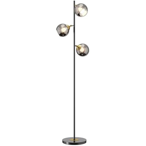 HOMCOM Lampadaire Vintage avec 3 Abat-jours Cover