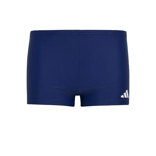 adidas Jungen 3S Swim Boxer Kids Swimwear, Dark Blue/White, 12-13 Years
