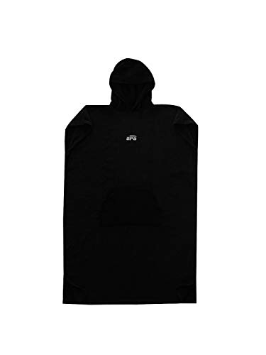 BPS Surf Poncho Changing Robe - One Size Fits All - Charcoal Black