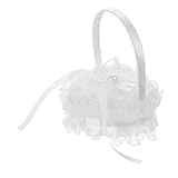 Amosfun Almohada En Forma De Corazón Para Portabebés De Boda Almohada Personalizada Para Portabebés Elegante Almohada Con Asa Para Boda Cesta Para Niña De Las Flores