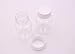 UPSTORE 12PCS Clear Empty Portable Thicken Plastic Bottles Case with White Screw Cap Holder Storage Container for Liquid Solid Powder Dispense (80ml/2.7oz)