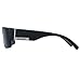 Locs Mens Flat Top Gangster Sunglasses Black Silver Frame 91026 (Matte Black)