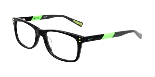 Gafas NIKE de Vista 5538 N bicolor negro y verde con patillas flexibles de 135mm