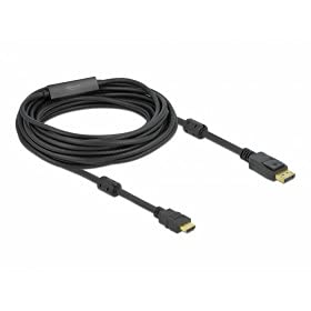 Delock Aktives DisplayPort 1.2 zu HDMI Kabel 4K 60 Hz 10 m