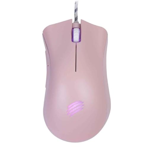 OEX GAME Mouse Gamer Rosa - BOREAL MS319 - LED - 5 BOTOES - 7.200 DPI - Pixart 3212