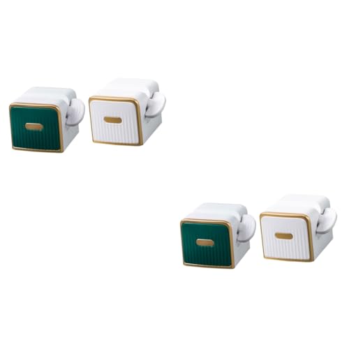 HOMOCONO 2sets Toothpaste Squeezing Tool Plastic Manual Toothpaste Squeezer Facial Squeezer Removable Racks Simple Rack Holder 2pcs*2