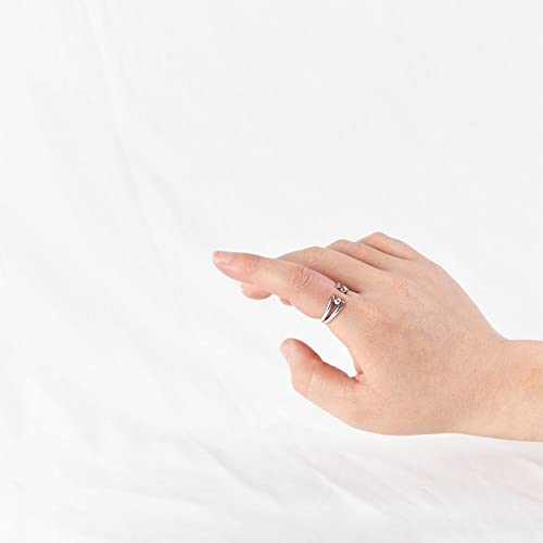 Bague S925 raffinée et alliance éternité ajustable pour une élégance durable