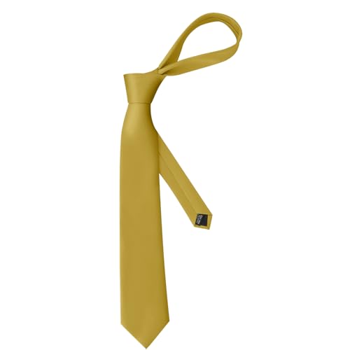 Image of Men's Classic Satin 3.15 inch Soild Color Necktie Wedding Business Tie & Gift Box