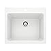 BLANCO 401927 LIVEN Drop-in or Undermount Laundry Sink, 25" L x 22" W x 12" D, White
