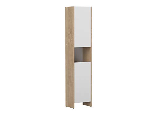 Columna TemaHome, tablero de partículas/melamina, roble natural, 38,2 x 28 x 180 cm