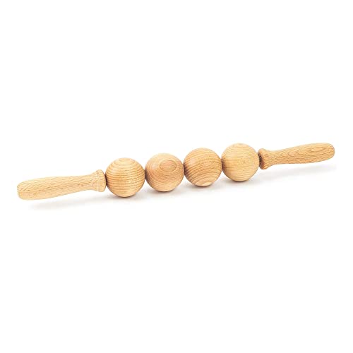 Tuuli Accessories - Ball Wooden Massage Roller, Multi-Functional Body Roller For Cellulite, Muscle Tension And Skin Health Support, Natural Massager For Women And Men #TOP1