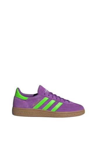 Image of adidas Handball Spezial Women's Shoes, Active Purple /Solar Green /Gum, Size 8.5