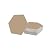 Avant Decor | Peel and Stick Kitchen Backsplash Tiles | Stone Composite Hexagon Solid Color | Stick On Wall Tiles | Easy DIY Installation | 6” x 6.9” | Single Tile