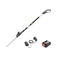 Flymo 18V UltraCut Reach 420 Cordless Telescopic Hedge Trimmer -With 18V POWER FOR ALL Battery, 42cm cutting with, 3m extendable reach, 90° adjustable head, POWER FOR ALL Alliance