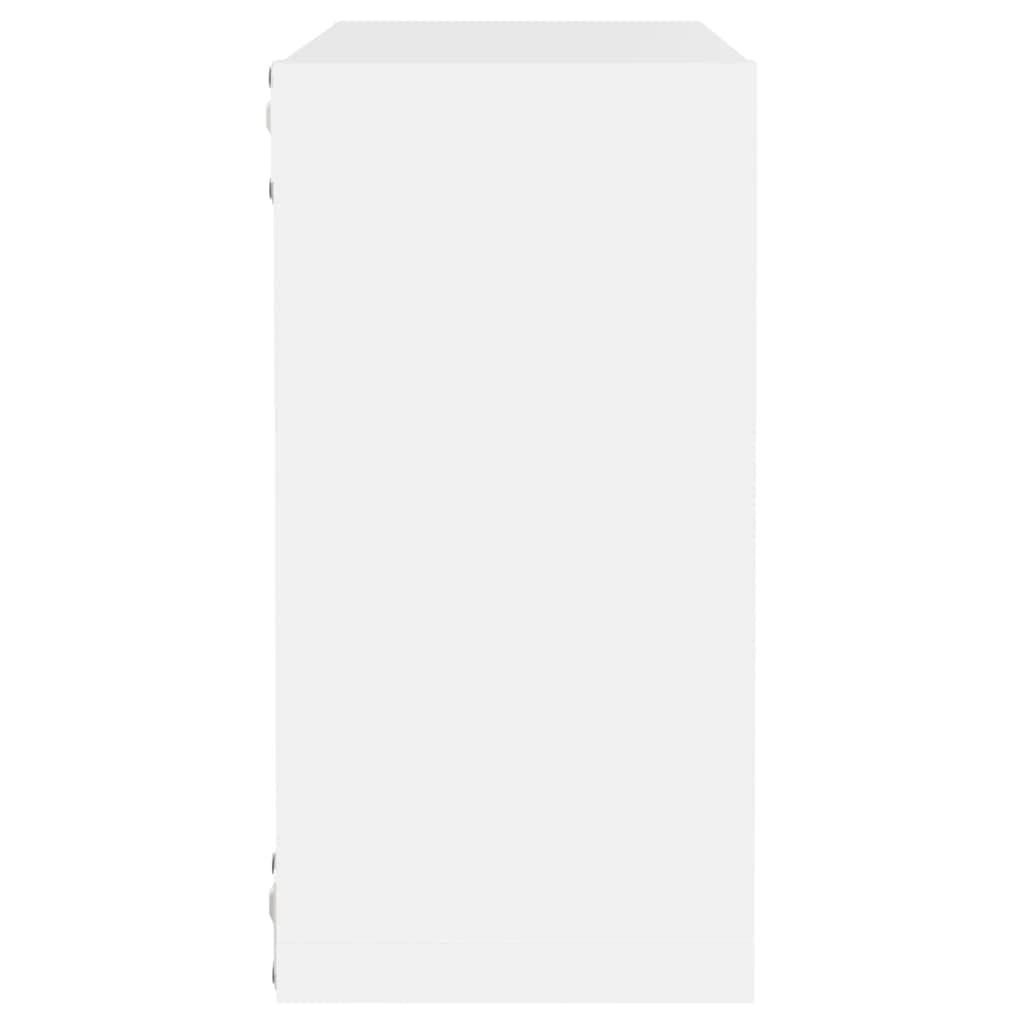 vidaXL 4X Würfelregal Wandregal Hängeregal Cube Lounge CD Regal Dekoregal Bücherregal Schweberegal Wandboard Regalwürfel Weiß 30x15x30cm