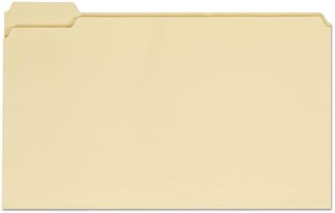 File Folders, 1/5 Cut Assorted, One-Ply Top Tab, Legal, Manila, 100/Box, Sold as 1 Box, 100 Each per Box