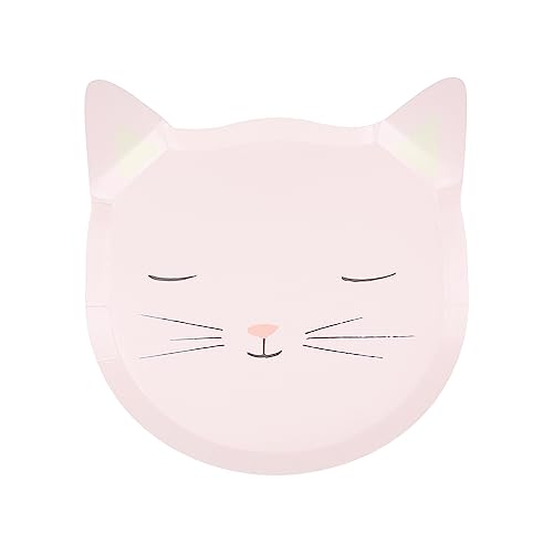 Meri Meri Disposable Birthday Party Plates, Pack of 8 Fun Shaped Disposable Plates for Party, Kid’s Birthday Supplies