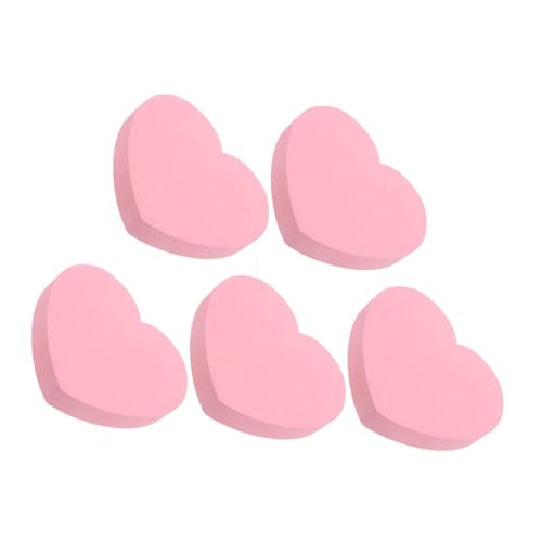 DINHEAROM 500枚 ピンクハート型付箋 自己接着式 強粘着 メモパッド 学校 オフィス 家用 伝言やページマーキングに かわいいデザインで整理整頓