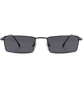✨Women\'s Grey Small Narrow Rectangle Sunglasses Retro Skinny Sunnies Eyewear grey jack Narrow Rectangle Sunglasses, Small Y2K Polarized  main image 4
