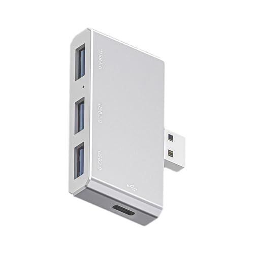 Estación de acoplamiento para portátil C-C Hub, adaptador -monitor | Estación de acoplamiento tipo C compacta con 3 conexiones de monitor, extensión multifuncional para computadora y teléfono celular