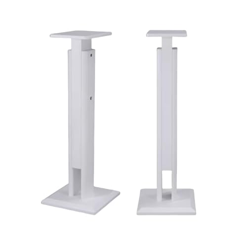 Ouapark スタンド 音響台 大型サウンドスタンド 卓上オーディオスタンド ホームスピーカースタンド の木製 伸縮式 高さ 65-85cm 高さ 85-120cm 組み立てカンタン 耐衝撃性 め強力な安定性強力な耐荷重 滑り止 家庭用、業務用、に最適で