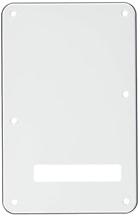 FOR YOU: 1x Fender Tremolo Backplate - White YOUR USE: Backplate in 1-hole modern style BEST MATERIALS: 3-Ply HQ-Plastic BEST QUALITY: Fender Original Parts