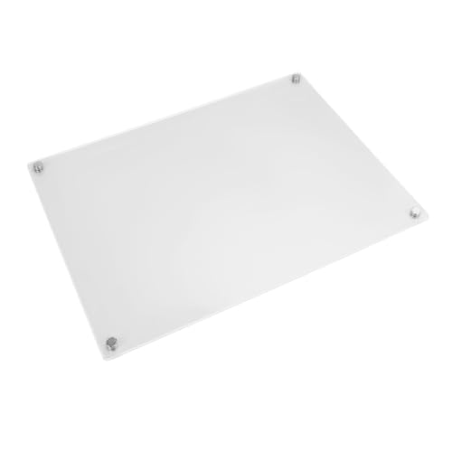 Gedourain Acrylic Clear Magnetic Dry Erase Board Calendar Ultra Clear Planner for Fridge & Family with 6 Markers 15.7in X 11.8in