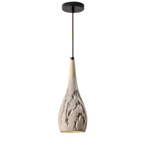 Lampe à suspension en ciment craquelé LED E27 lumineuse et chic