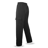 AKsit Mens Fashion Fleece Running Sweatpants Big Size Wild Cargo Pant Charcoal 5XL