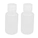 Aexit 50ml 13mm gauge Diameter PP Plastic Round Narrow Mouth Bottle Clear 2pcs