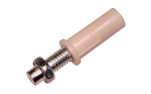 Pivot inferior para puertas plegables de madera, acero blanco, modelo 118 miniatura 2