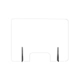 HSBAIS Cloison séparateur de Bureau, avec Trappe Protection De Comptoir en Verre Transparente Amovible 1/4” d'épaisseur Ecran Protection hôpital Clinique Magasin Open Space,60x60cm