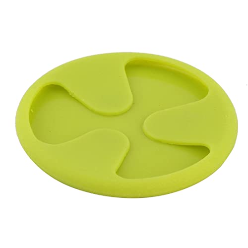 Ruilogod Silicona Dormitorio para el hogar Mesa de escritorio con forma redonda Botella Taza de montura Mat Pad