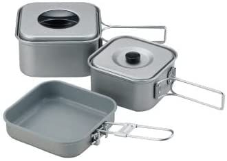 UNIFLAME 山クッカーセット Amazon | ユニフレーム (UNIFLAME) 山クッカー角型3 ＆ マルチ