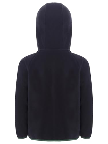 Kids Boys Girls Solid Full-Zip Fleece Jacket Youth Long Sleeve Coat Windproof Hoodie Sweatshirt Outerwear2