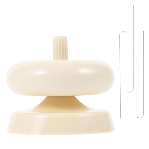 ibasenice Machine à Fabriquer des Perles Toupie à Perles Pratique Plastique et Métal en Plastique Beige Outil pour Bricolage et Création de Bijoux