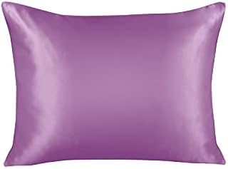 ShopBedding Luxury Satin Pillowcase for Hair – Queen Satin Pillowcase with Zipper, Lavender (1 per Pack) – Blissford