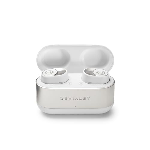 Devialet Gemini II True Wireless Earbuds - Iconic White - Audiophiles - Daily Music & Commute - Pristine Audio Fidelity Sound Clarity and Effective Noise Cancellation.