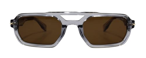 Lunettes de soleil Police SPLU71E gris transparent pour homme taille 53