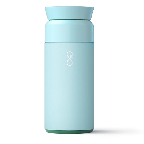Ocean Bottle Brew Flask 350ml | Insulated Travel Flask for Hot & Cold Drinks | Recycled Stainless Steel | Sustainable, Eco Friendly Gift (Sky Blue)