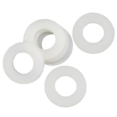 WHDITMDG Arandela de Cabeza de botón de PTFE, 20 Piezas, arandela Plana, manómetro, Junta de Junta de tubería de Agua, Junta de Ajuste de precisión Arandela Plana