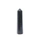 Jet Genuine Black Tourmaline Obelisk Tower Jumbo 6 Facet Aura Rock Crystal Natural Polished